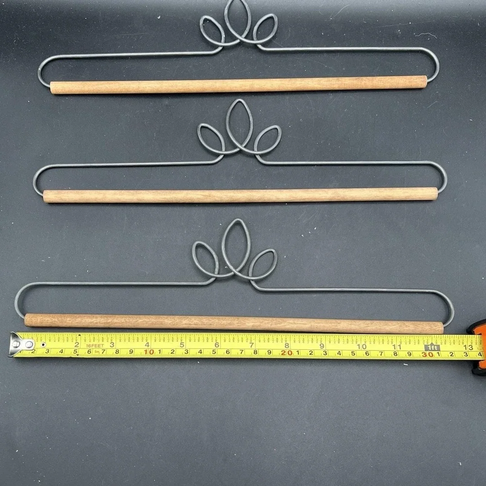 3 Ackfeld Gray Wire Metal Wood Dowel Quilt Craft Hanger Display Projects